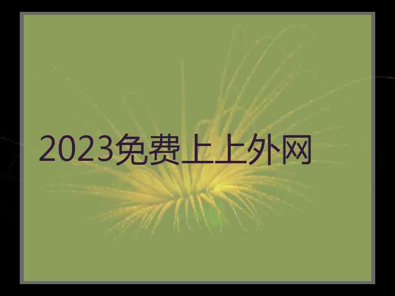 2023免费上上外网