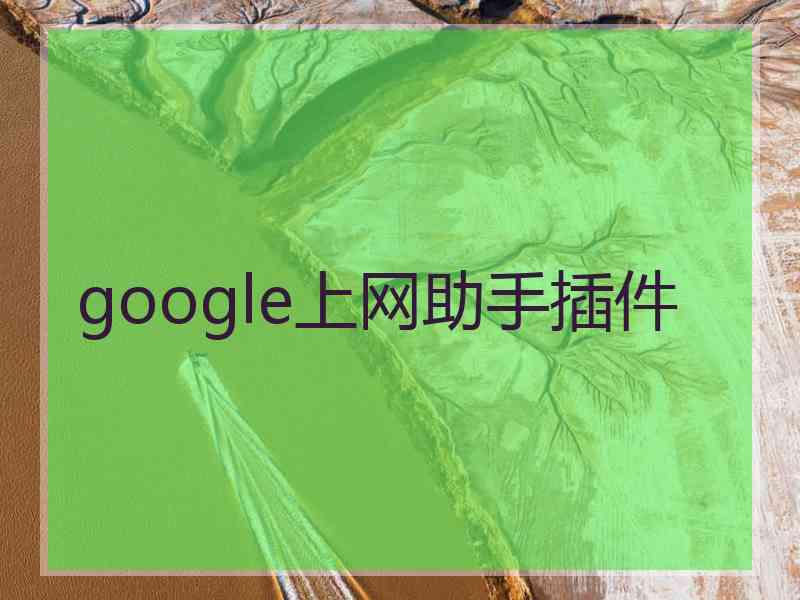 google上网助手插件