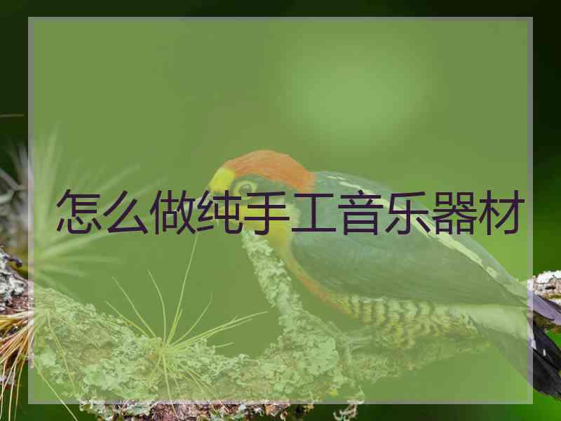 怎么做纯手工音乐器材