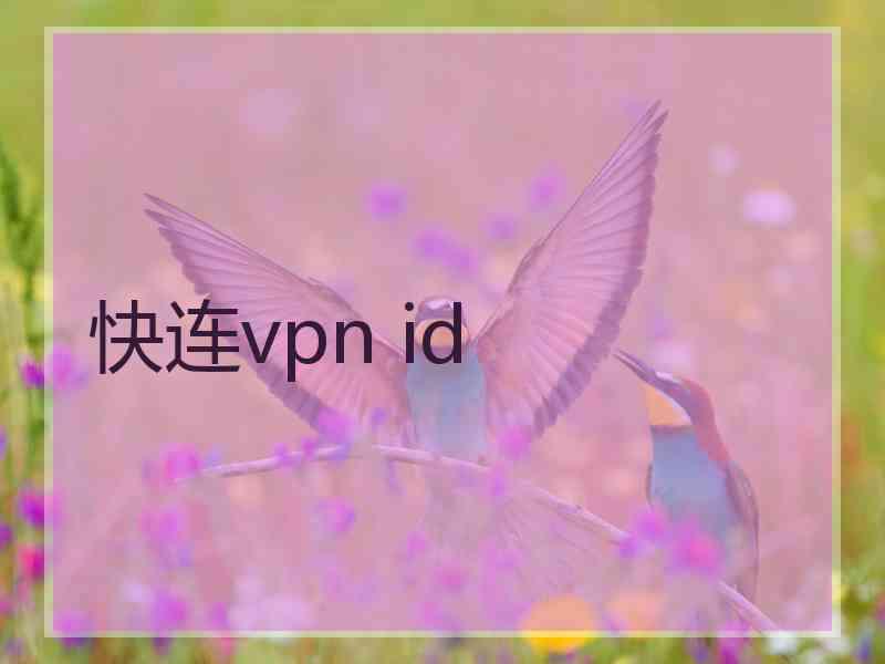 快连vpn id